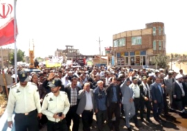 راهپیمایی شهرستان ورزقان